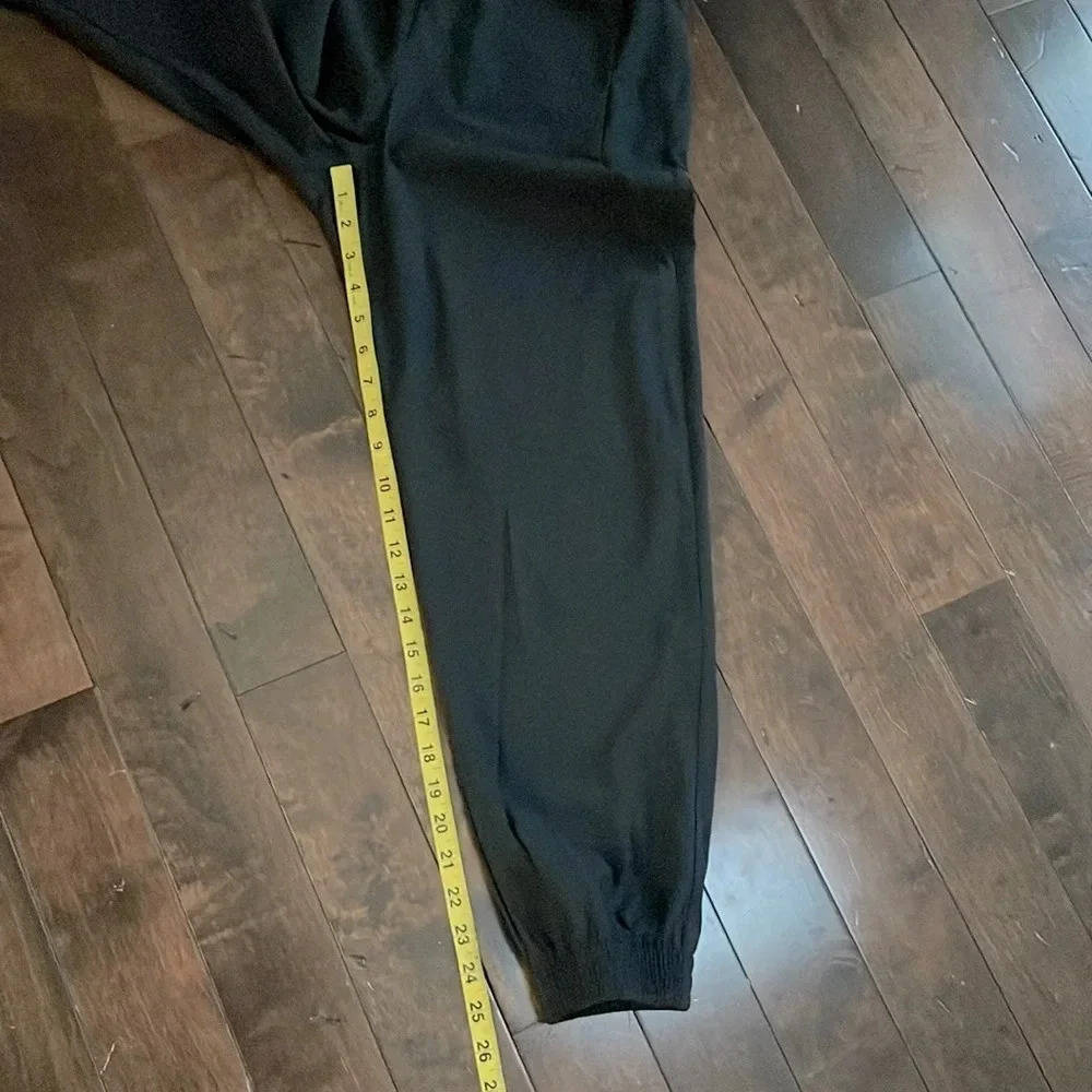 Zara joggers Black faux fly Elastic waist Women’s size M Leisure Activewear NWOT - Picture 7 of 10